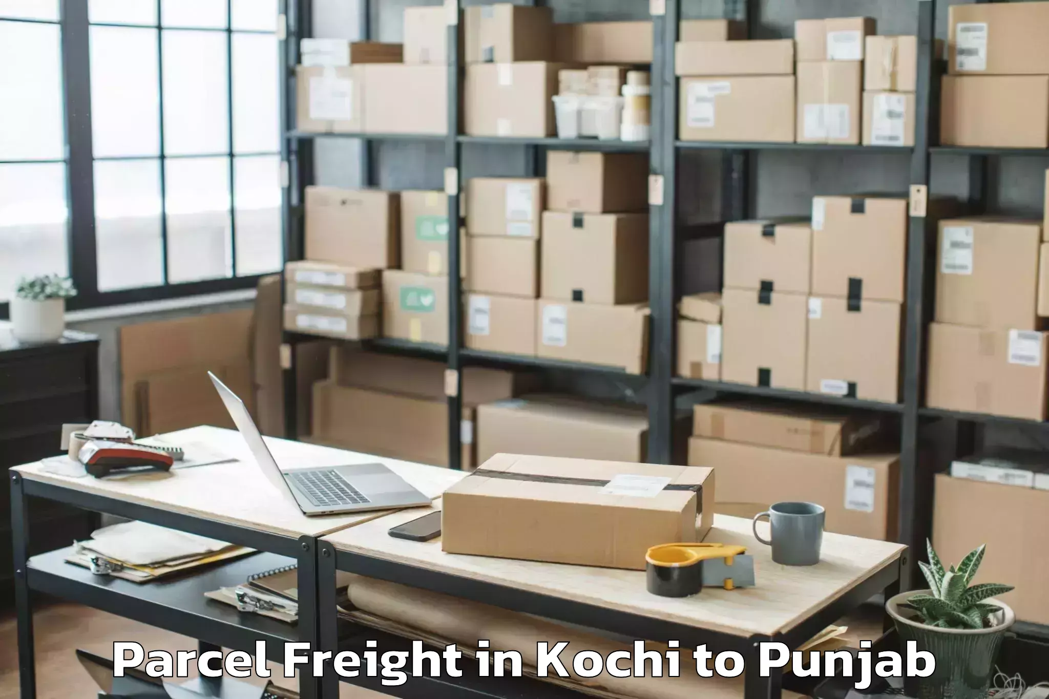 Book Kochi to Zirakpur Parcel Freight Online